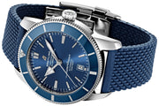 Breitling Superocean Heritage B20 Automatic 46 Blue Dial Blue Mesh Bracelet Watch for Men - AB2020161C1S1
