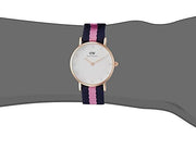Daniel Wellington Classy Winchester White Dial Two Tone NATO Strap Watch For Women - DW00100065