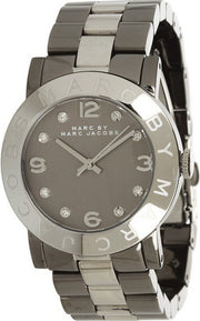 Marc Jacobs Amy Grey Dial Grey Steel Strap Watch for Women - MBM3196