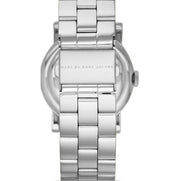 Marc Jacobs Amy Red Dial Silver Steel Strap Watch for Women - MBM3302