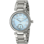 Michael Kors Skylar Quartz Blue Dial Silver Steel Strap Watch For Women - MK5988