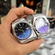 Tissot Powermatic 80 Automatic Gradient Blue Dial Silver Steel Strap Watch for Men - T137.407.11.051.01