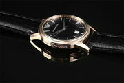 Emporio Armani Classic Black Dial Black Leather Strap Watch for Women - AR2445