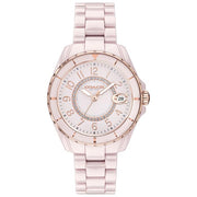 Coach Preston Pink Dial Pink Steel Strap Watch for Women - 14503463