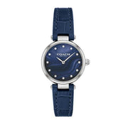 Coach Park Navy Blue Dial Navy Blue Leather Strap Watch for Women - 14503535