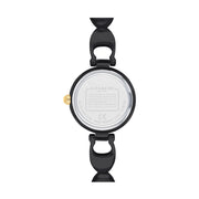 Coach Park Swarovski Crystals Black Dial Black Steel Strap Watch for Women - 14503564