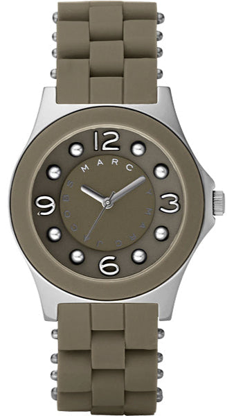 Marc Jacobs Pelly Grey Dial Grey Silicone Strap Watch for Women - MBM2539