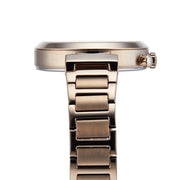Hugo Boss Flawless Chronograph Silver Dial Rose Gold Steel Strap Watch for Women -1502531