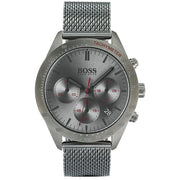 Hugo Boss Talent Chronograph Gunmetal Grey Dial Grey Mesh Bracelet Watch for Men - 1513637