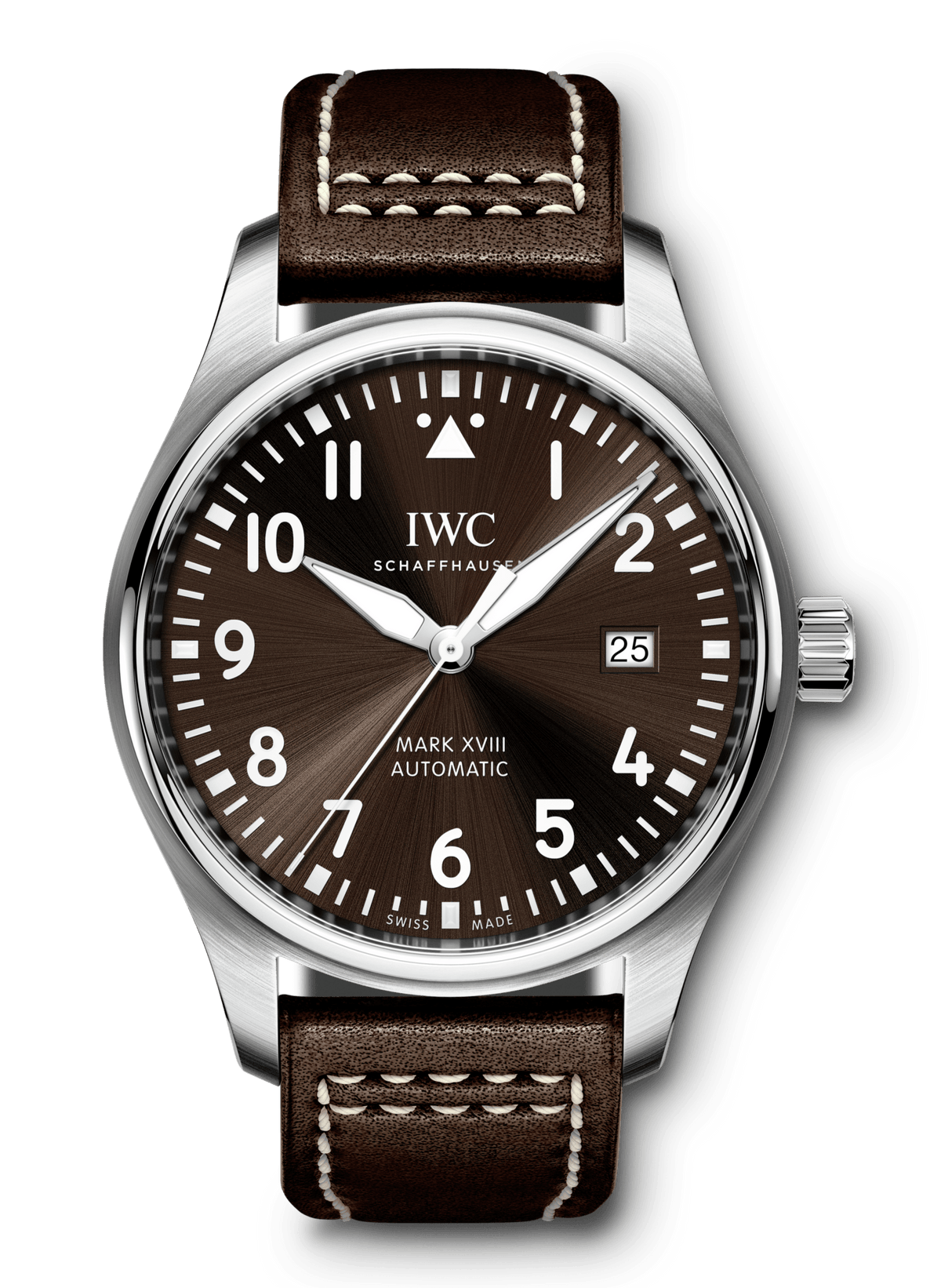 IWC Pilot's Watch Mark XVII Edition "Antoine De Saint Exupery" Brown Dial Brown Leather Strap Watch for Men - IW327003