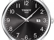Tissot T Classic Tradition Black Dial Black Leather Strap Watch For Men - T063.610.16.052.00