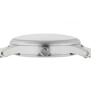Gucci G-Timeless Mother of Pearl White Dial White Leather Strap Watch For Women - YA126597