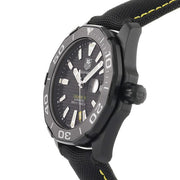 Tag Heuer Aquaracer Calibre 5 Automatic Black Dial Black Nylon Strap Watch for Men - WAY218A.FC6362