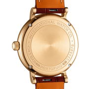 IWC Portofino Automatic Diamonds Silver Dial Red Leather Strap Watch for Women - IW357408