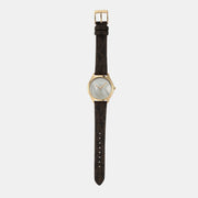 Michael Kors Jaycie Three Hand Gold Dial Brown Leather Strap Watch for Women - MK2862