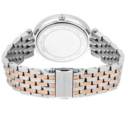 Michael Kors Darci Silver Dial Two Tone Stainless Steel Strap Watch for Women - MK3203