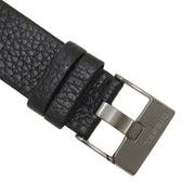 Diesel Badass Chronograph Anthracite Dial Black Leather Strap Watch For Men - DZ7270