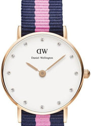 Daniel Wellington Classy Winchester White Dial Two Tone NATO Strap Watch For Women - DW00100065