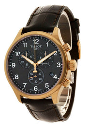 Tissot T Sport Chrono XL Classic Brown Dial Brown Leather Strap Watch For Men - T116.617.36.057.01