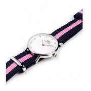 Daniel Wellington Classy Winchester White Dial Two Tone NATO Strap Watch For Women - DW00100073