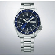 Seiko 5 Sports Automatic Blue Dial Silver Steel Strap Watch for Men - SRPK97K1