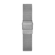 Daniel Wellington Quadro Sterling White Dial Silver Mesh Strap Watch For Women - DW00100438