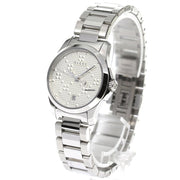Gucci G Timeless Quartz Silver Dial Silver Steel Strap Watch For Women - YA126551
