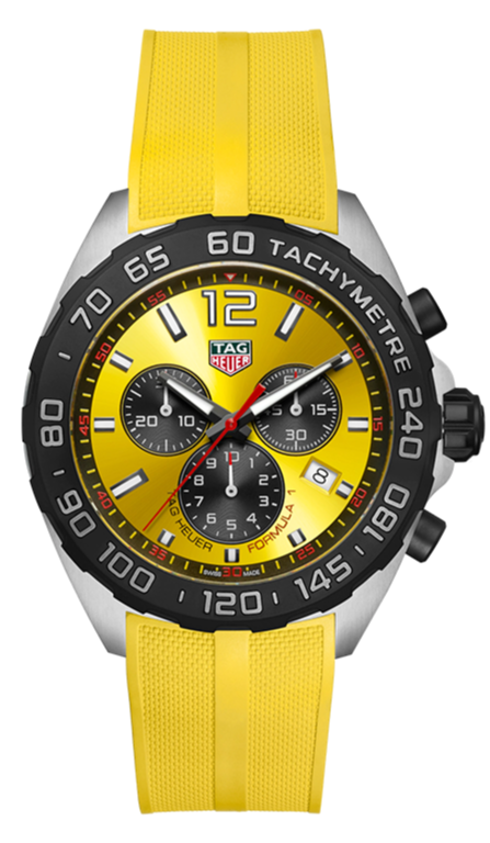 Tag Heuer Formula 1 Yellow Dial Watch for Men - CAZ101AM.FT8054