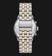 Michael Kors Cunningham Chronograph Black Dial Two Tone Steel Strap Watch For Men - MK8964