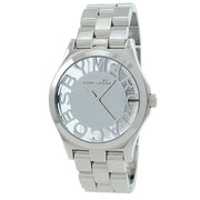 Marc Jacobs Henry Transparent Silver Dial Silver Steel Strap Watch for Women - MBM3205