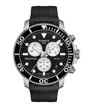 Tissot Seastar 1000 Chronograph Black Dial Black Rubber Strap Watch For Men - T120.417.17.051.00