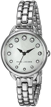 Marc Jacobs Betty Mother of Pearl White Dial Silver Steel Strap Watch for Women - MJ3510