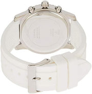 Guess Zena Analog White Dial White Rubber Strap Watch For Women - W1094L1