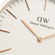Daniel Wellington Classic Cambridge White Dial Two Tone NATO Strap Watch For Men - DW00100003