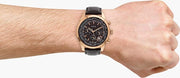 Guess Pursuit Chronograph Brown Dial Brown Leather Strap Watch for Men - W0500G3