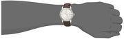 Tissot T Classic Bridgeport Silver Dial Brown Leather Strap Watch For Men - T097.410.16.038.00