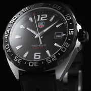 Tag Heuer Formula 1 Quartz Black Dial Black Rubber Strap Watch for Men - WAZ1110.FT8023