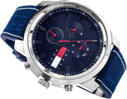Tommy Hilfiger Wynwood Chronograph Blue Dial Blue Silicon Strap Watch For Men - 1710582