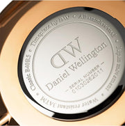 Daniel Wellington Classic Cambridge White Dial Two Tone NATO Strap Watch For Men - DW00100003
