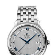 Omega De Ville Prestige Co-Axial Rhodium Silver Dial Silver Steel Strap Watch for Men - 424.10.40.20.02.001