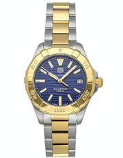 Tag Heuer Aquaracer Blue Dial Two Tone Steel Strap Watch for Women - WBD1325.BB0320