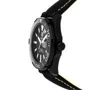Tag Heuer Aquaracer Calibre 5 Automatic Black Dial Black Nylon Strap Watch for Men - WAY218A.FC6362