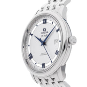 Omega De Ville Prestige Co-Axial Rhodium Silver Dial Silver Steel Strap Watch for Men - 424.10.40.20.02.001