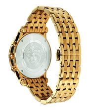 Versace Sport Tech Chronograph Black Dial Gold Steel Strap Watch for Men - VELT00419