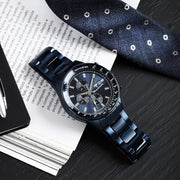 Maserati SFIDA Chronograph Blue Dial Blue Steel Strap Watch For Men - R8873640023