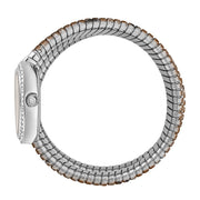 Just Cavalli Glam Snake White Dial Multicolor Steel Strap Watch for Women - JC1L163M0215