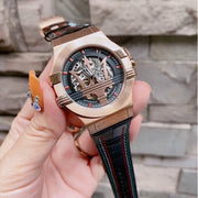 Maserati Potenza Skeleton Limited Edition Dial Black Strap Watch For Men - R8821108026
