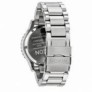 Nixon 42-20 Chrono Silver Dial Silver Steel Strap Watch for Men - A037-945