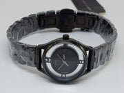 Marc Jacobs Tether Transparent Black Dial Black Steel Strap Watch for Women - MBM3419