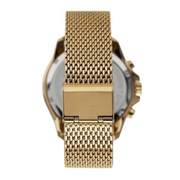 Tommy Hilfiger Jordan Chronograph Green Dial Gold Mesh Strap Watch For Men - 1792093